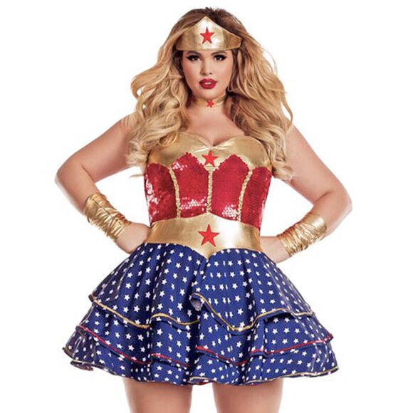 Wonderful Sweetheart 3Pc Costume Women Plus Size 5X Roleplay Cosplay Dress - Picture 4 of 9